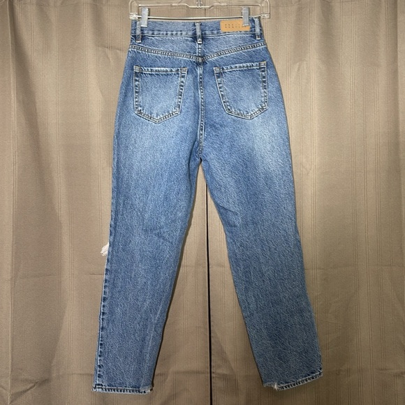 PACSUN High Rise Straight Medium Wash Denim Jeans - Picture 7 of 7